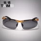 偏光太阳镜 男士半框架铝镁合金 运动驾驶镜钓鱼骑行眼镜批发3009