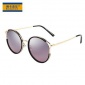 2018年新款成人女士偏光太阳镜 圆形镀膜太阳镜厂家9251