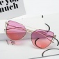 速卖通热销 金属猫眼太阳镜 女士炫彩太阳眼镜 欧美时尚同款墨镜
