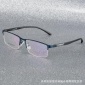 金属钢板眼镜架批发TR90眼镜架男士金属眼镜半框休闲近视眼镜框